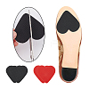 Gorgecraft 8 Pairs 2 Colors Rubber Shoe Sole Heel Anti Slip Grips FIND-GF0005-03-4