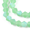 Imitate Austrian Crystal Bicone Frosted Glass Beads Strands GLAA-F029-TM3mm-A24-3