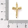 Brass Pave Cubic Zirconia Connctor Charms KK-M101-03C-G02-3