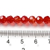 Electroplate Transparent Glass Beads Strands EGLA-A035-T6mm-L01-4
