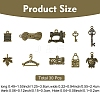 30Pcs Tibetan Style Alloy Pendants FIND-YW0008-70-2