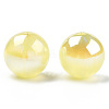 ABS Plastic Imitation Pearl Beads PACR-N013-01B-05-3