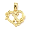 Heart Brass Pendants KK-I714-04G-X-1