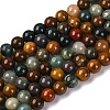 Natural Ocean Jasper Beads Strands G-F668-26-8mm-5