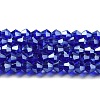 Transparent Electroplate Glass Beads Strands LS-EGLA-A039-T6mm-A06-1