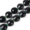 Natrual Black Jade Beads Strands G-B094-A24-01-2