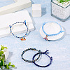5Pcs 5 Colors Bohemian Cotton Cord Braided Bracelets BJEW-TA0001-27-6