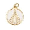 Brass Enamel Pendants KK-L251-02G-G04-1