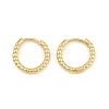 Brass Huggie Hoop Earrings KK-CBA8324-18C-G-5