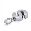 Non-Tarnish 304 Stainless Steel Letter Pendants LS-STAS-H127-S-P-3