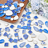 500Pcs 4 Styles Porcelain Mosaic Tiles PORC-SP0001-24-6