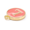 Initial Letter A~Z Alphabet Enamel Charms ENAM-Q437-11-4