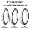 3 Rolls 3 Styles PET Decorative Adhesive Tapes AJEW-CP0009-14B-2