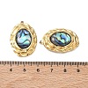Natural Paua Shell Pendants SA-CBA11D7-13B-G-3