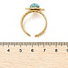 Natural Turquoise Finger Rings RJEW-Q006-01A-G-4