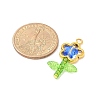 Acrylic Flower-shaped Pendants PALLOY-JF03867-01-3