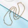 4MM 304 Stainless Steel Cable Chain Necklaces for Women NJEW-JN05598-5