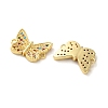 Rack Plating Brass Cubic Zirconia Butterfly Connector Charms KK-C084-31B-G01-2