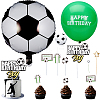 Football Paper Cake Toppers AJEW-SC0002-75-1