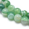 Natural Striped Agate/Banded Agate Beads Strands G-I254-03A-04-3