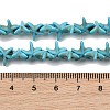 Synthetic Turquoise Dyed Beads Strands GG-CBA2BD3-01B-4
