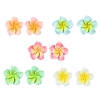 Resin Stud Earrings for Women EJEW-JE05663-1