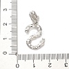 Rack Plating Brass Micro Pave Cubic Zirconia European Dangle Charms KK-L210-015P-S-3