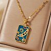 Minimalist Hip-hop Style Starry Sky Brass Cubic Zirconia Pendant Necklaces for Women SX7407-1-2