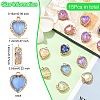 15Pcs Heart K9 Glass Charms GLAA-YW0004-59-3