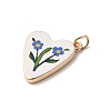 Printed Brass Pendants KK-H253-05B-G-2