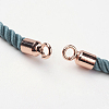 Nylon Twisted Cord Bracelet Making MAK-K006-04RG-2