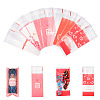 120Pcs 6 Styles Valentine's Day Rectangle Plastic Cellophane Bags OPC-TA0001-06-2