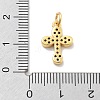 Brass Micro Pave Cubic Zirconia Pendants KK-M305-01G-02-2