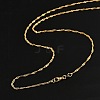 1.5mm Rack Plating Brass Singapore Chain Necklaces for Women Men MAK-L044-22G-4