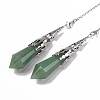 Natural Green Aventurine Pointed Dowsing Pendulum Big Pendants G-H285-06P-A17-2