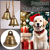 50Pcs Iron Bell Pendants IFIN-UN0001-21-5