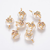 Natural Cultured Freshwater Pearl Pendants PEAR-F014-01G-2