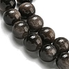 Natural Silver Obsidian Beads Strands G-S150-20A-8mm-4