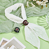 2Pcs 2 Colors Leather & Alloy & Synthetic Turquoise Scarf Clips AJEW-CL0005-24B-4