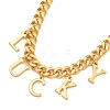 Brass Charm Bracelets for Women BJEW-U008-19G-02-2