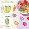 30Pcs 5 Colors Transparent Acrylic Beads MACR-CJ0002-44-2