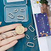 12Pcs 3 Styles Brass Spring Gate Rings KK-SC0007-61-3