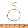 304 Stainless Steel Pave Clear Cubic Zirconia Link Chain Bracelets for Women SA-CBAABBA-07D-G-3