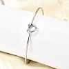 Heart 304 Stainless Steel Open Cuff Bangles BJEW-M113-01P-3