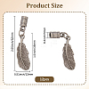 12Pcs Alloy Cord Ends FIND-GF0009-10AS-2