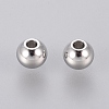 304 Stainless Steel Smooth Round Spacer Beads X-STAS-M006-01B-2