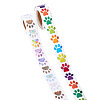 2 Rolls 2 Colors Dog Paw Print Paper Stickers DIY-TA0011-56-2