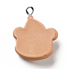 Christmas Opaque Resin Pendants RESI-G043-B08-3