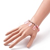 Polymer Clay Heishi Beads Stretch Charm Bracelets BJEW-JB05767-02-4