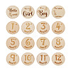 Basswood Milestone Cards WOOD-TA0001-41C-9